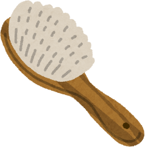 Illustration of a Simple Hair Brush